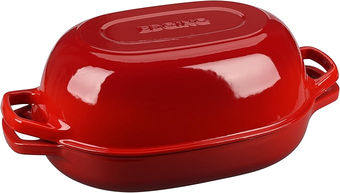 EDGING CASTING Enameled Cast Iron Oval Dutch Oven Pot - Image 6