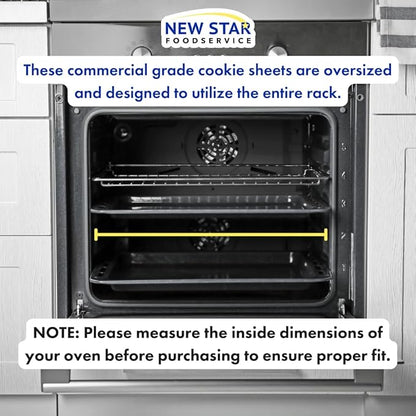 New Star Foodservice Commercial-Grade 18-Gauge Aluminum Sheet Pan/Bun Pan XL - Image 10