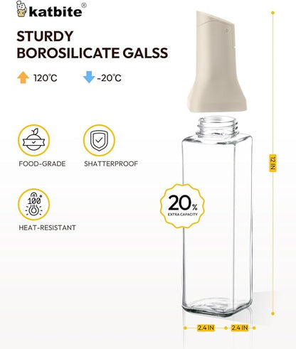 katbite 16oz Glass Olive Oil Dispenser Bottle - Image 4