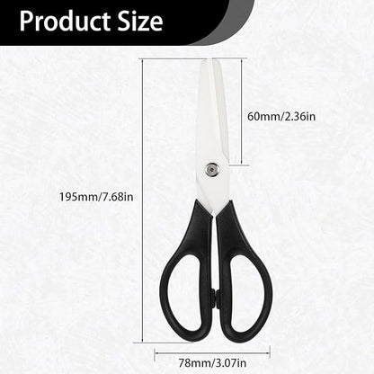 Ceramic Scissors 8" Kitchen Shears Scissors Ceramic Blade Kitchen Scissor All - Image 2