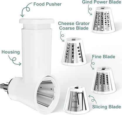 Slicer Shredder Attachment for KitchenAid Stand Mixer, Cheese Grater Attachment - Image 2