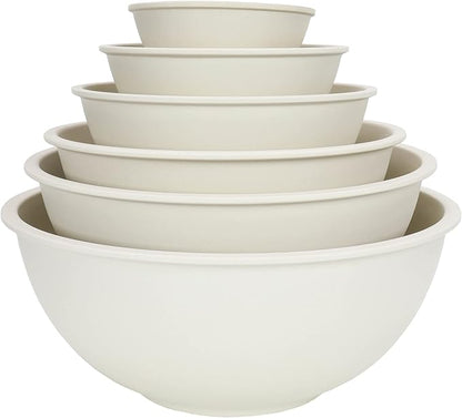 Chef Craft Eco Bamboo Fiber Mixing Bowl Set, 6 Piece Set by ChefCraft