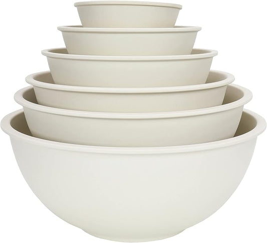 Chef Craft Eco Bamboo Fiber Mixing Bowl Set, 6 Piece Set by ChefCraft