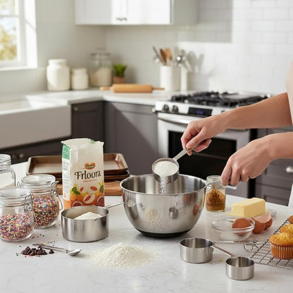 Amco Stainless Steel Measuring Cups - Image 4