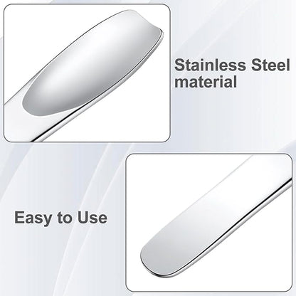 Pndeyo 3pcs Mini Stainless Steel Makeup Spatula, 2.75x0.45in Reusable Cosmetic - Image 5