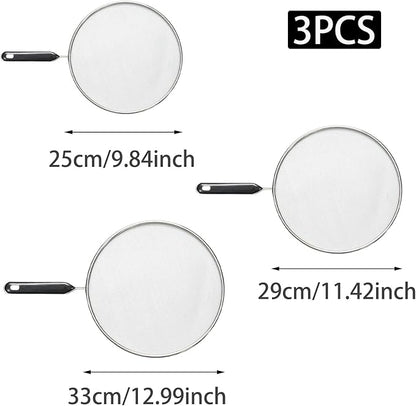 3 Pcs Splatter Screen for Frying Pan - Image 2