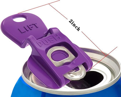 6PCS Colorful Can Tab Openers & Leak-Proof Drink Covers – One-Hand Soda Can - Image 5