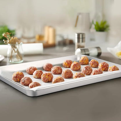 TeamFar Baking Sheet, 17.6’’ x 13’’ x 1’’ Stainless Steel Large Cookie Sheet - Image 7