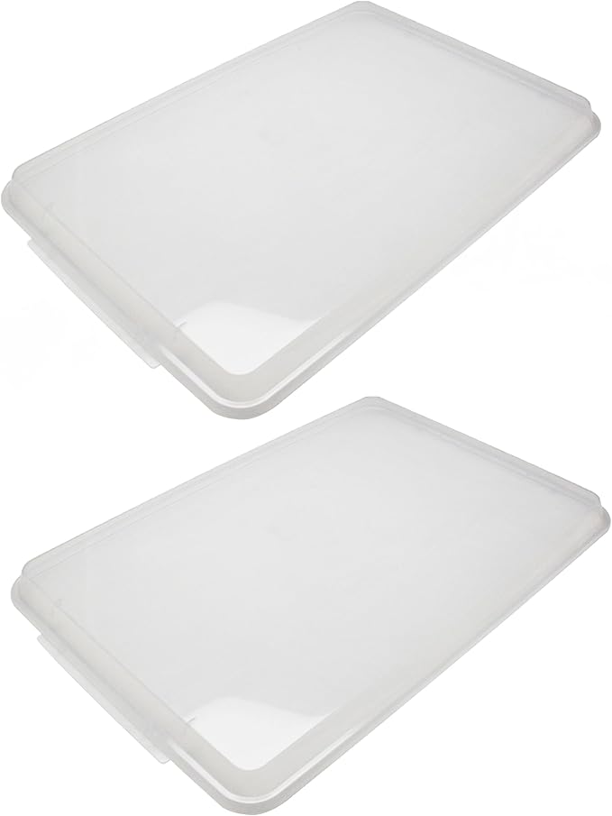 TrueCraftware- 1/4 Size Polypropylene Sheet Pan Cover Clear Color Set of 2- by Unknown