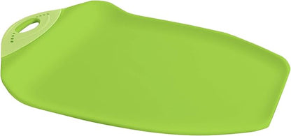 Dexas Chop & Scoop Cutting Board, 9.5 by 13 inches, Solid Green - Image 4