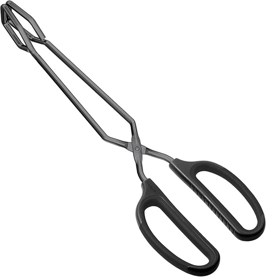 HINMAY 12" Stainless Steel Scissor Tongs by HINMAY