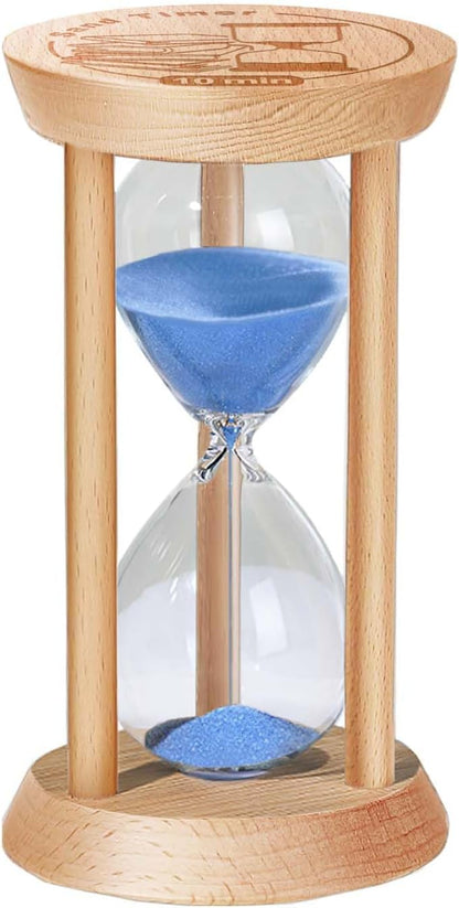 2 Minute Sand Timer, 2 Min Wooden Hourglass, Wood Mini Sand Clock, Two Minute by Kwiwis
