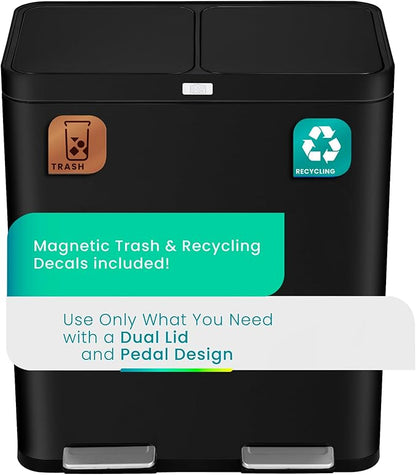 Home Zone Living 16 Gallon Kitchen Trash Can - Image 3