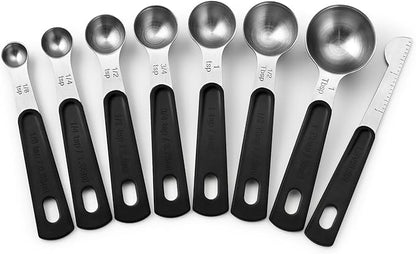 Spring Chef Stainless Steel Magnetic Measuring Spoons Set of 8 by SpringChef