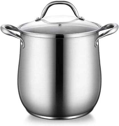 Stainless Steel Stock Pot, 12 Quart Heavy Duty Induction-Compatible by Unknown