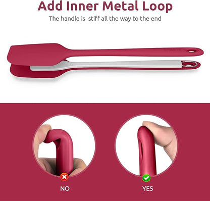 14in Extra Large Silicone Spatula: U-Taste 600ºF Heat Resistant Flexible - Image 8
