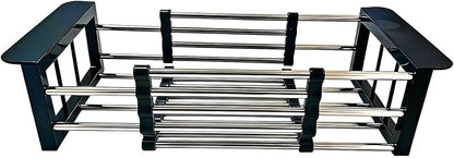 Stainless Steel Expandable Over Sink Dish Drying Rack | 11.4–18.5 inch by Unknown