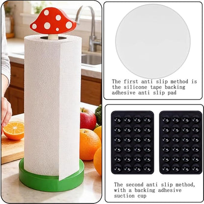 Modern Wooden Paper Towel Holder Stand - Image 5