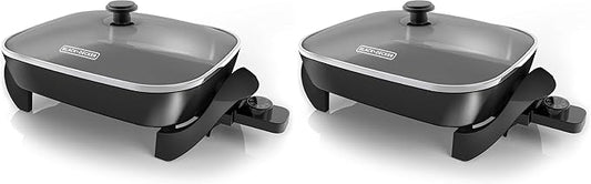 BLACK+DECKER Electric Skillet, Variable Temperature Control, Nonstick Cooking by GeorgeForeman