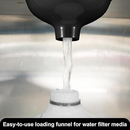 Vesici 2 Pack Extra Large Wide Mouth Funnel Black 2.5" x 10" Multi Purpose - Image 5