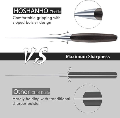 HOSHANHO 6 inch Kitchen Knife in Japanese High Carbon Steel, Professional - Image 5