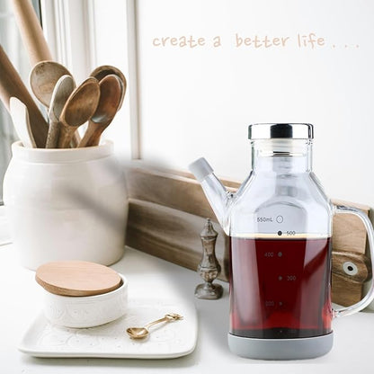 High Borosilicate Glass Oil Bottle-Olive Oil Dispenser - Image 3
