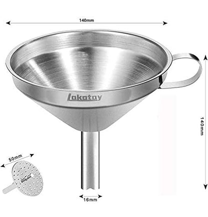 5.5-Inch 14CM Stainless Steel Kitchen Funnel - Image 2
