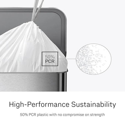 simplehuman Code Q 60 Count, Dispenser Pack Custom Fit Liners, Drawstring Trash - Image 4