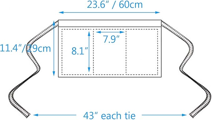 BOHARERS Waist Apron with 3 Pockets 3 Pack - Image 5