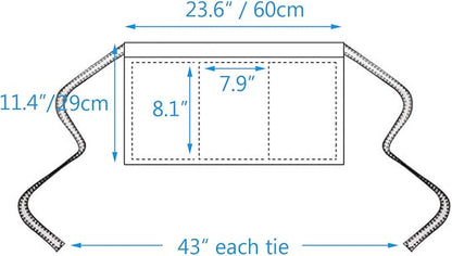 BOHARERS Waist Apron with 3 Pockets 3 Pack - Image 5