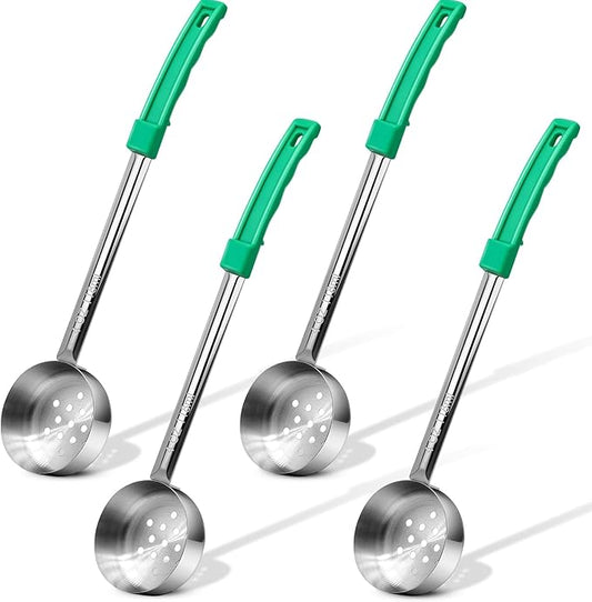 4 Ounce Stainless Steel Perforated Portion Control Ladle Spoon by Unknown