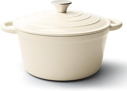 6 Quart Dutch Oven Pot with Lid, Non Stick Enameled Cast Iron Dutch Oven by Fijinhom