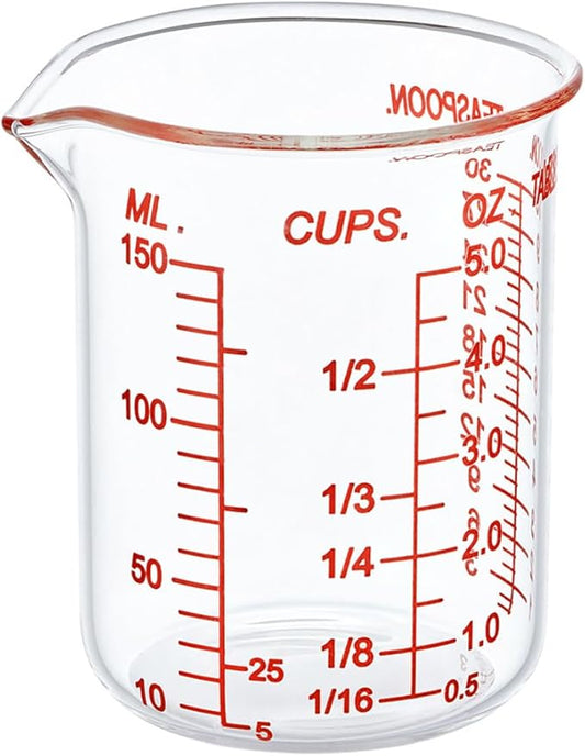 High Borosilicate Glass Measuring Cup-V-Shaped Spout，Glass Measuring Beaker by AckersBORO33