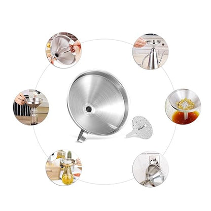 5.5-Inch 14CM Stainless Steel Kitchen Funnel - Image 6