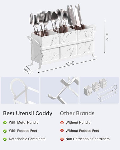 Marble Utensil Holder for Countertop - Image 2