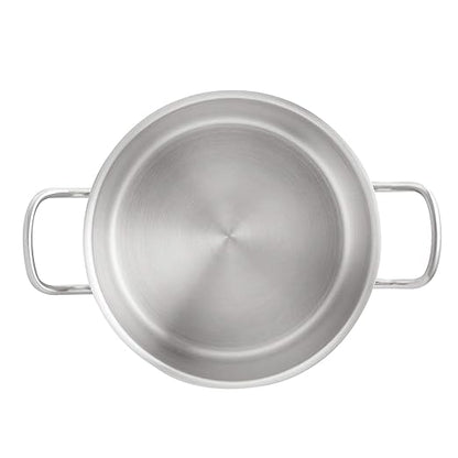 Amazon Basics 12 Quarts Stainless Steel Aluminum-Clad Stock Pot - Image 4