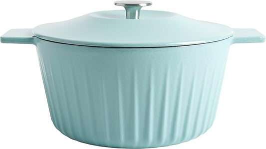 Martha Stewart Eastholm 5 QT Enameled Cast Iron Dutch Oven, Martha Blue by MarthaStewart
