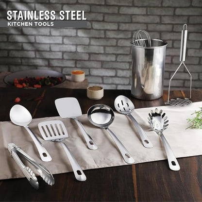 Avador® Premium Set of 10 Stainless Steel Kitchen Tool Set - Image 6