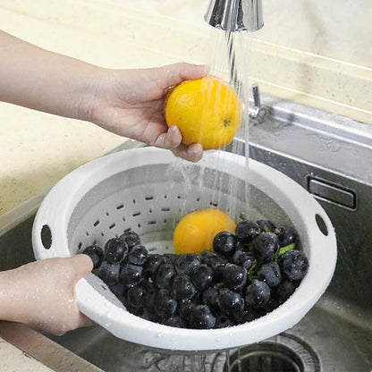 QiMH Collapsible Colander and Strainer, 5 Quart, Heavey Duty Kitchen Drainer - Image 6