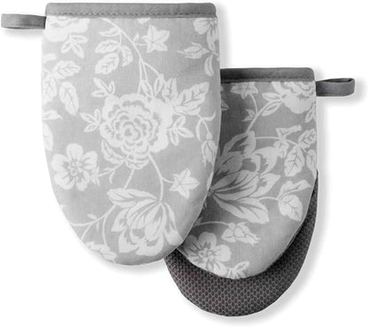 Martha Stewart Floral Vine Mini Oven Mitt 2-Pack Set by MarthaStewart