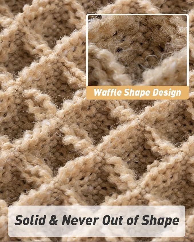 AMOAMI Upgraded Waffle Bath Mat, Super Absorbent Non Slip Bath Mats - Image 5