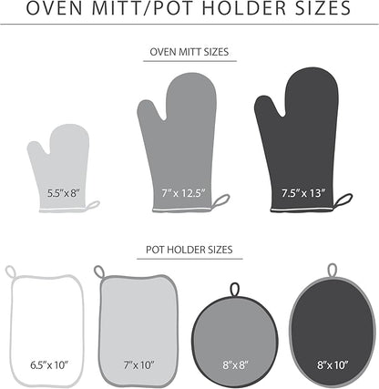 KITCHENAID Ribbed Soft Silicone Oven Mitt 2-Pack Set, Aqua Sky - Image 4