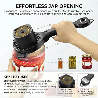 Electric Jar Opener, Bottle Opener, Smoothly Electric Adjustable Design - Image 4