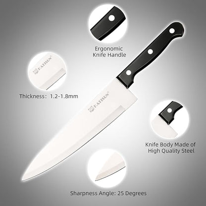 19-Piece Knife Set, German Steel, Durable and Dishwasher Safe, Knife Sets - Image 4