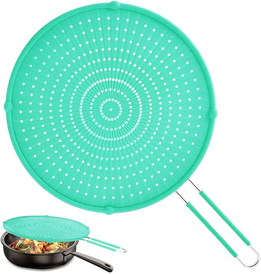 Splatter Screen for Frying Pan, Grease Splatter Guard, Heat-Resistant Splatter by Apidgrowth