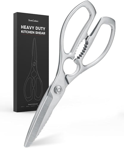 Kitchen Scissors, Forged Stainless Steel Heavy Duty Kitchen Shears, Dishwasher by SimCoker