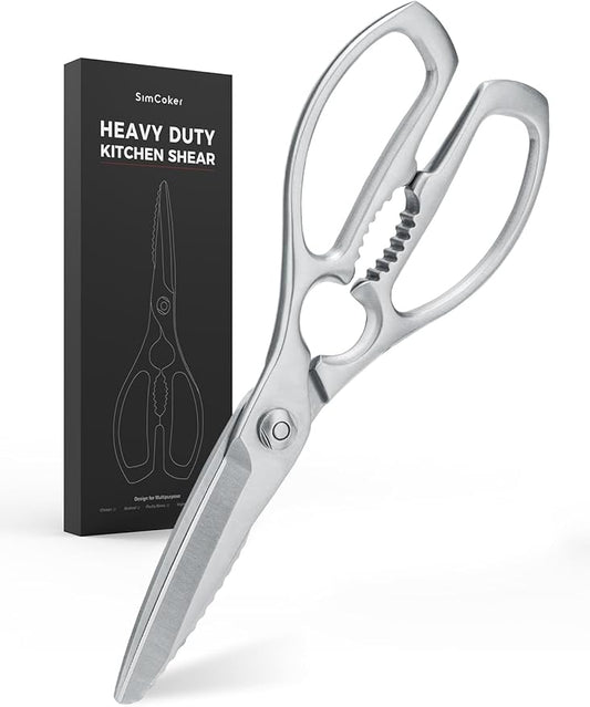 Kitchen Scissors, Forged Stainless Steel Heavy Duty Kitchen Shears, Dishwasher by SimCoker