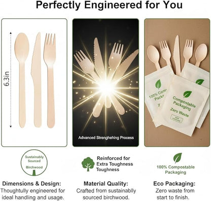 100% Compostable Cutlery Set - Image 3