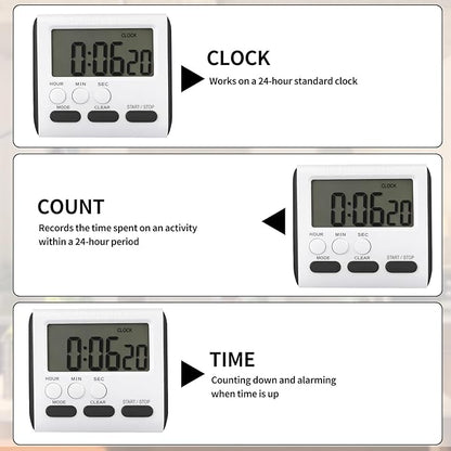 Mudder 12 Pack Digital Kitchen Timer - Image 3