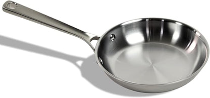 STRATA Carbon Steel Clad 8.5" Frying Pan Skillet, 3-Ply Carbon Steel Cookware by STRATACookware